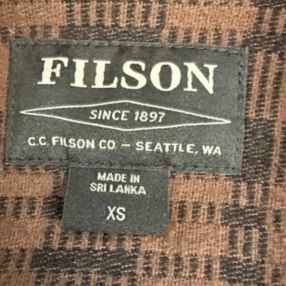 Filson Men’s Beartooth Jac-Shirt - Dark Brown & Charcoal - Picture 2 of 5